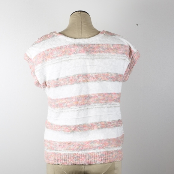 Diane Von Furstenberg Striped Button Sweater - Picture 3 of 3